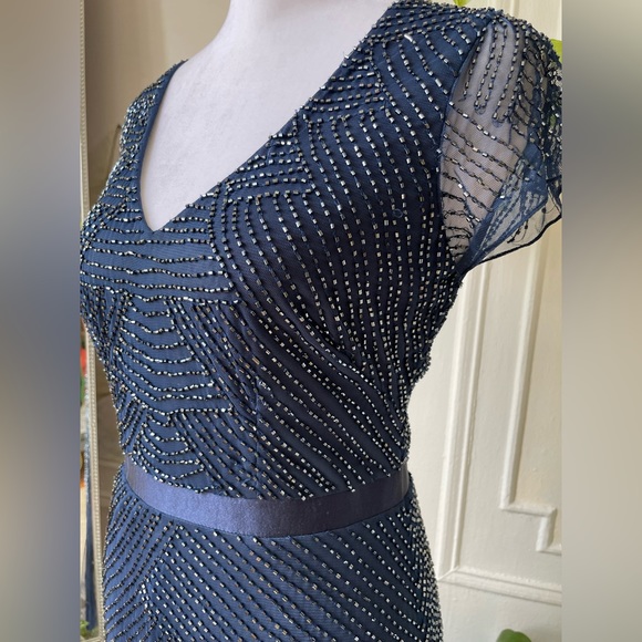 ANTHROPOLOGIE | ADRIANNA PAPPEL BEADED SEQUIN GOWN 💎 - Picture 6 of 11